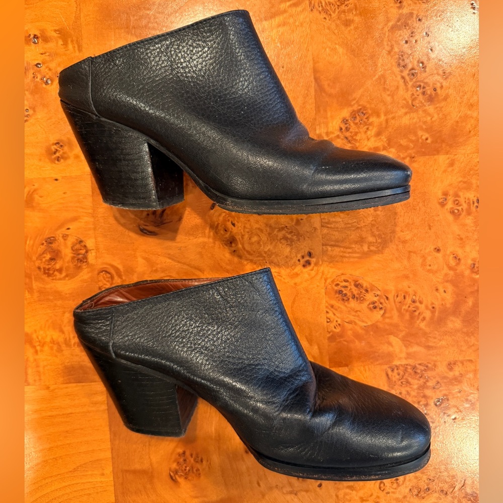 Rachel Comey black heeled mules